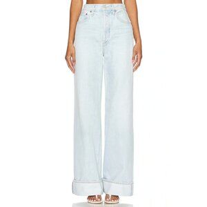 Agolde Dame Denim Jeans Womens 27 Casual Classic Y2K Cuffed Wide Leg Grunge